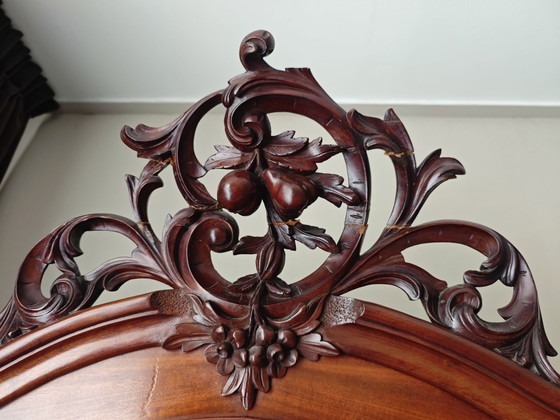 Antieke Biedermeier Bonheur spiegelkast – Dressoirs, Hout (photo 5 of 5)