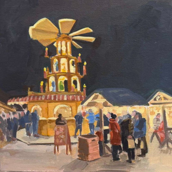 Image 1 of Peinture quotidienne, 20 x 20 cm, Sandra Kolondam