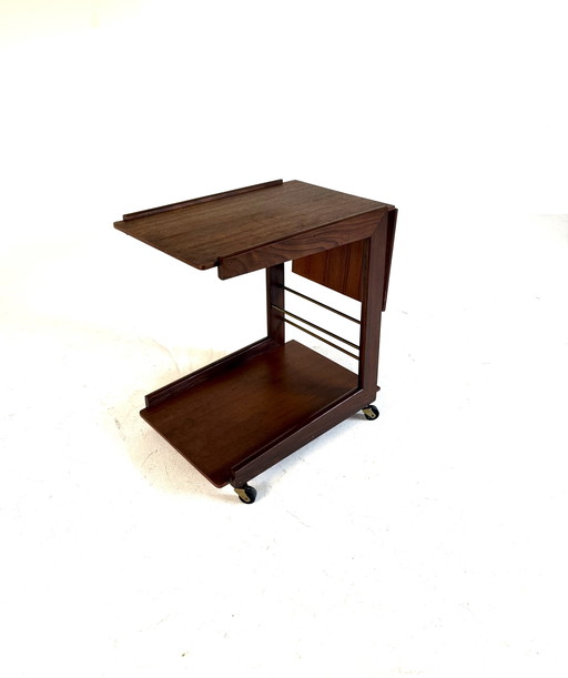 Carrello vintage in teak anni '60