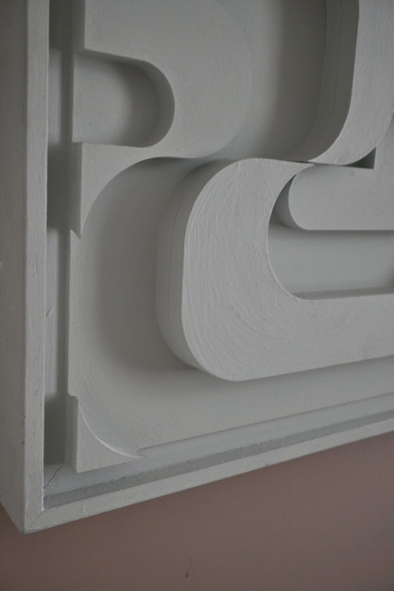 Image 1 of Relieve mural de madera - Reverso - Young C Art - Ámsterdam