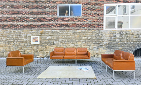 Image 1 of Set di divani Lübke, stile vintage anni '60 e '70, panche, sedie da ufficio, set di divani