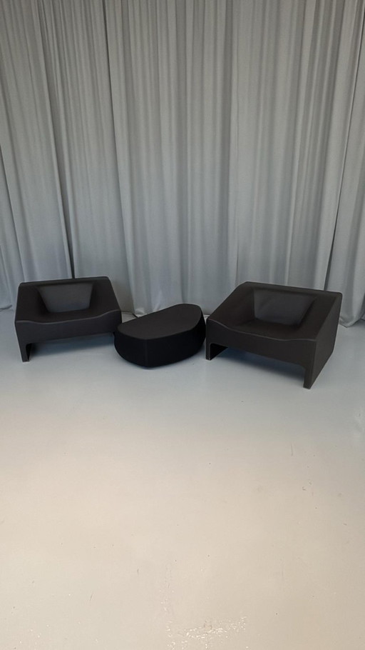 Ensemble en cuir Malmo par Patricia Urquiola pour Moroso, Italie, années 2000
