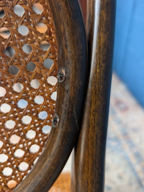 Image 1 of 7x Vintage rattan chairs, model 215r, Thonet