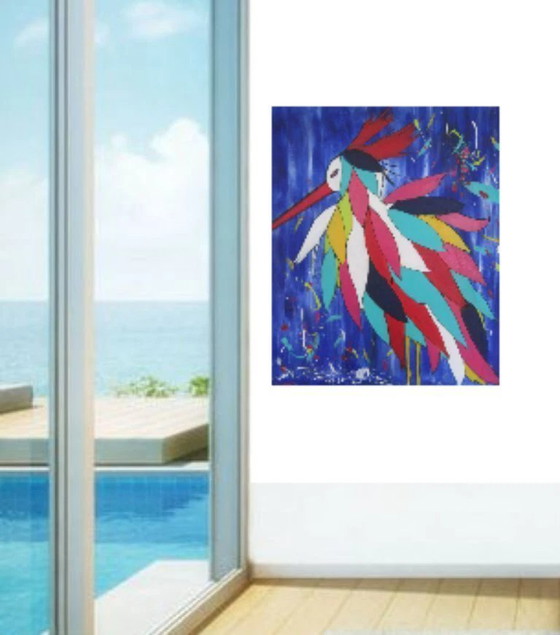 Image 1 of Modern painting "bird"