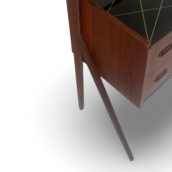 Image 1 of Vanity - 1960’s - Danish - Ag Spjel Kobber Beskyttet - Teak wood