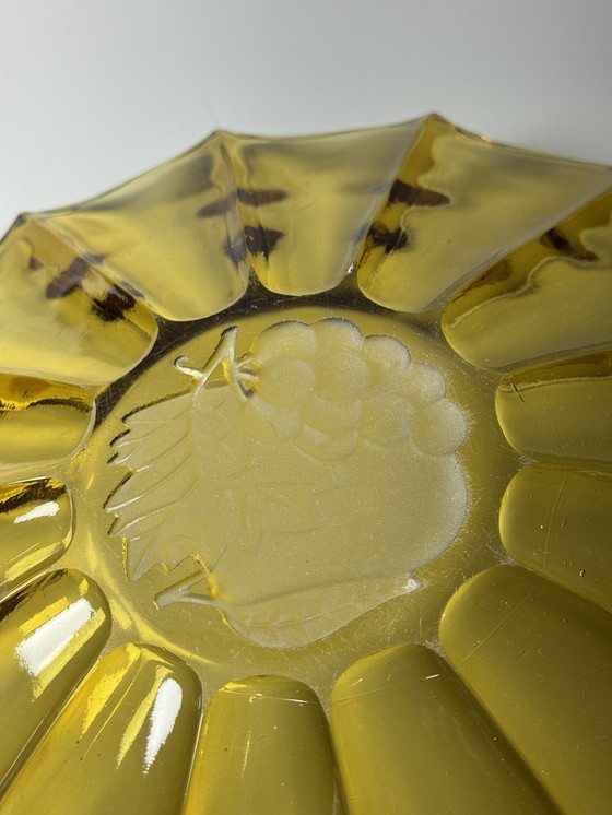 Image 1 of Cuenco y plato bajo mesa, década de 1930 - Verrerie de Scailmont