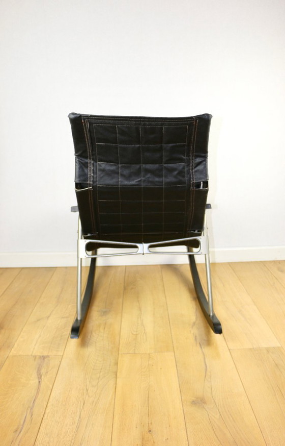 Image 1 of Sedia a dondolo pieghevole Takeshi Nii degli anni '60 - ottime condizioni