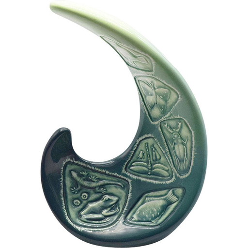 Vase italien en céramique vintage, 1960