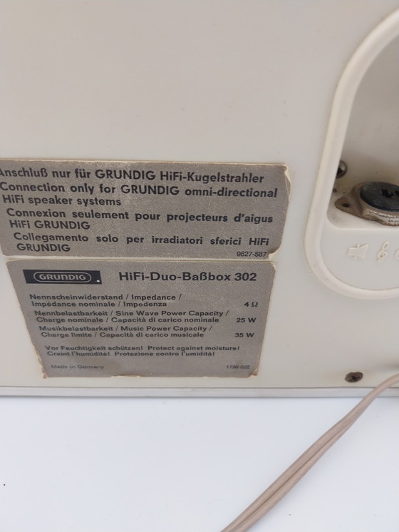 Image 1 of 1 x set di altoparlanti Grundig 300/302 1970s 2 kugelstraler più baßbox.