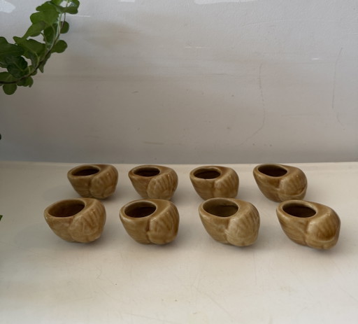 Set di 8 piatti per lumache – tafelaccessoires, Ceramic