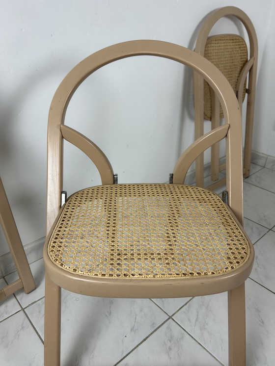 Image 1 of 6x Sedia pieghevole italiana Gigi Sabadin per Crassevig modello Arca