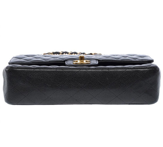 Image 1 of Sac CHANEL Timeless/Classique en Cuir Noir - 103437