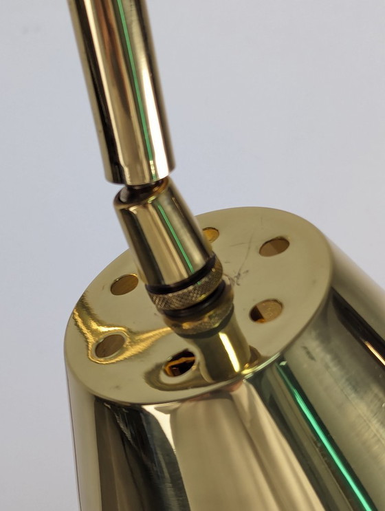 Image 1 of Jacques Adnet messing vloerlamp van Valentí, jaren 70
