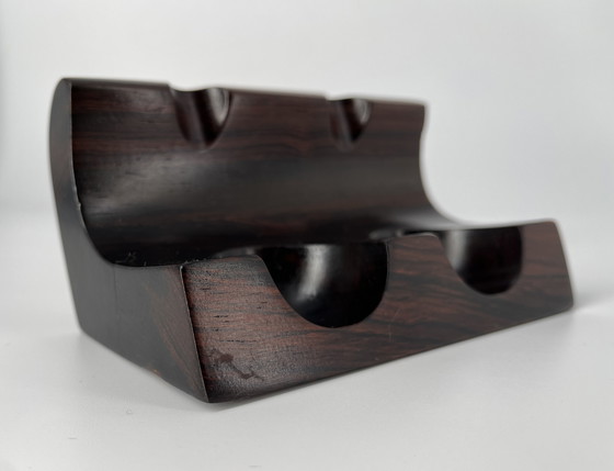 Image 1 of Porte-pipe Jean Gillon WoodArt MCM Mid Century Moderne Jacaranda Bois de rose
