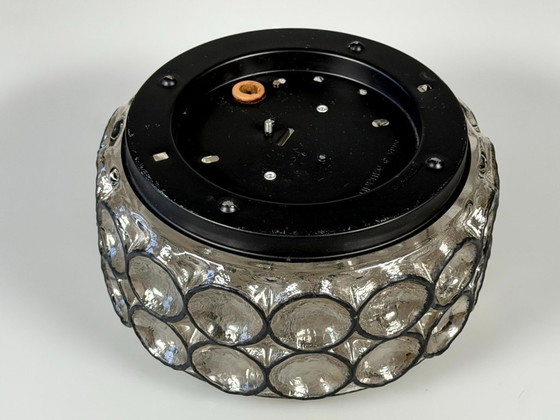 Image 1 of Lampada da soffitto anni '60/'70, Plafoniere, Glashütte Limburg, Germania, vetro e metallo