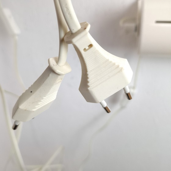 Image 1 of 2 lampade da parete vintage Ikea Smyg lampada da comodino in metallo/plastica bianca