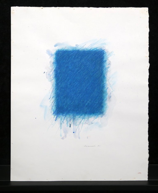 Berner, Bernd - zonder titel - 1981 - gouache + krijt op geschept papier - met de hand gesigneerd