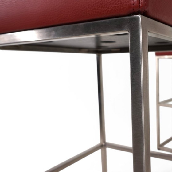 De Sede Set di 3 Sgabelli da bar in pelle DS 218/55 di Paolo Piva, 2000 – Leather (photo 8 of 16)
