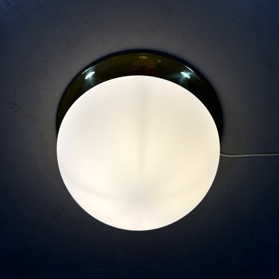 Image 1 of Glashütte Limburg ceiling lamp brass & satin glass