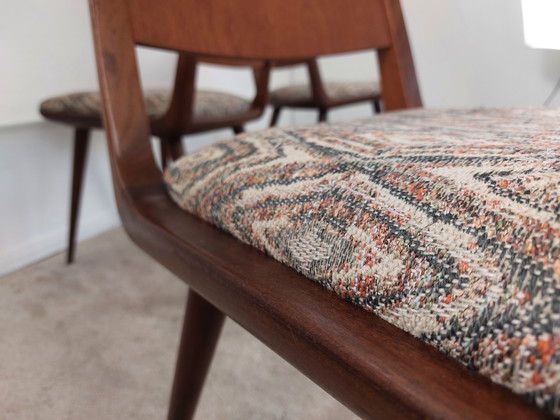 Image 1 of Juego de 4 sillas boomerang - estilo moderno de mediados de siglo, retapizadas