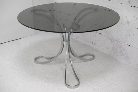 Image 1 of Table de Séjour "Space Age" Acier Poli