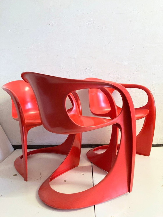 Image 1 of 3 Space Age armchairs from the 70s Design Alexander Begge for Casala
