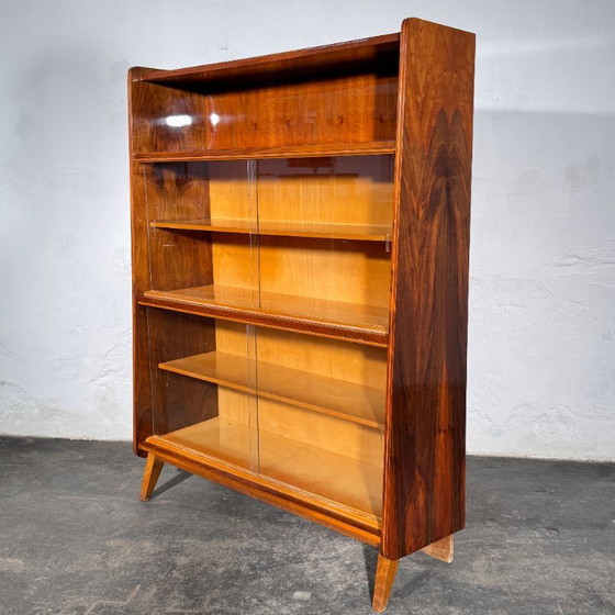 Tatra Nabytok boekenplank, jaren 1960 – Tatra Nábytok, Dressoirs, Glass (photo 8 of 12)