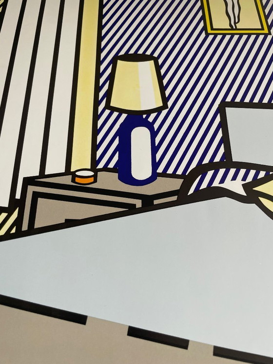 Image 1 of Roy Lichtenstein (1923-1997), Interieur met waterlelies, 1991, copyright Estate of Roy Lichtenstein/DACS 2000, Gedrukt in Groot-