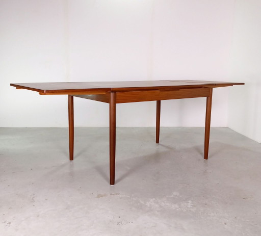 Tavolo da pranzo Mid-century in teak | allungabile | Design danese vintage