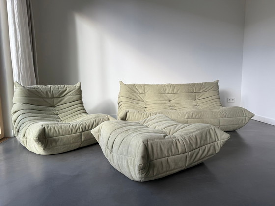 Image 1 of Ligne Roset Togo (set), almond alcantara