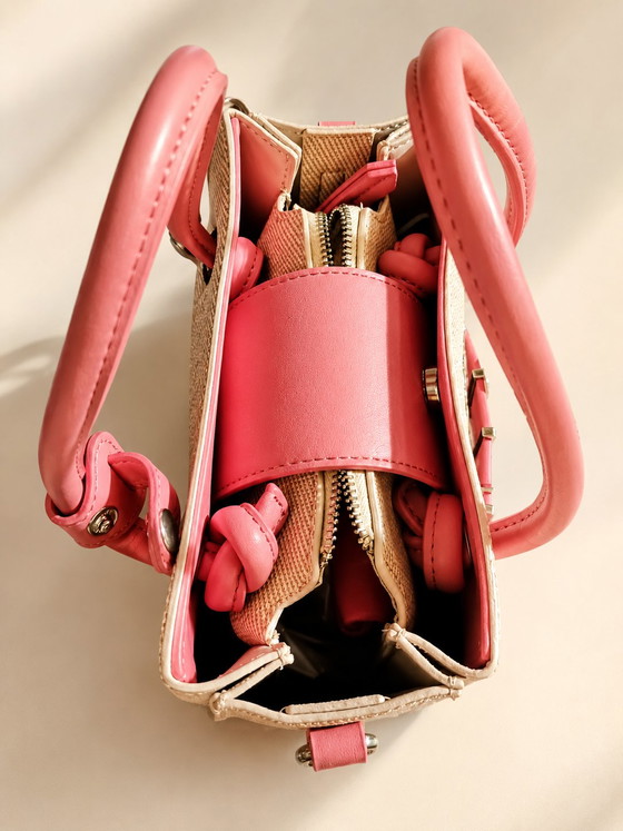 Valentino Pink and Beige Shoulder Bag – Mario Valentino, Crossbody bags, Canvas, Polyester (photo 4 of 9)