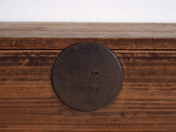 Antique Japanese Tansu Chest of Drawers - Meiji / Taishō Period (c. ) #81 – Iron (photo 38 of 40)
