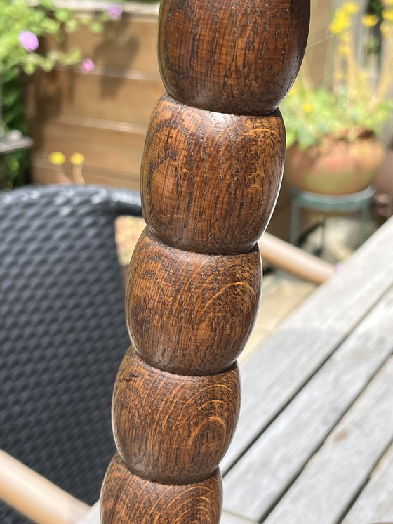 Image 1 of Classic Bobbin corner chair + matching side table | rare set