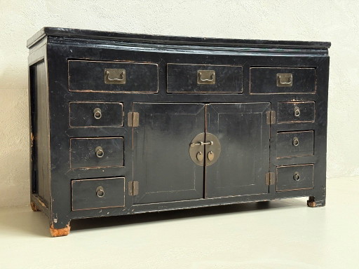 Antique Chinese Sideboard | 9 Drawers