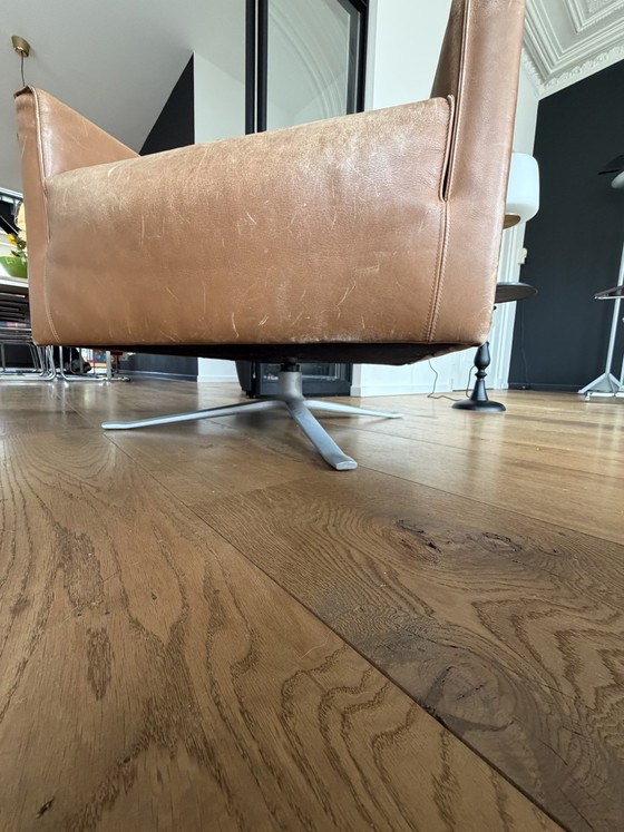 Linteloo Leren Draaifauteuil – Cognac – Met Mooi Patina Je – Draaistoelen, Leather (photo 4 of 5)