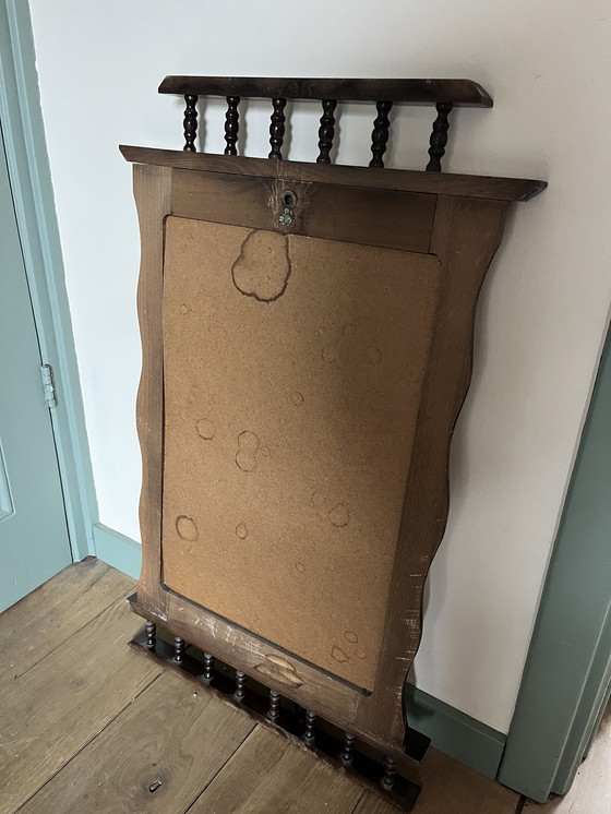 Image 1 of Classic vintage wall mirror with wooden frame