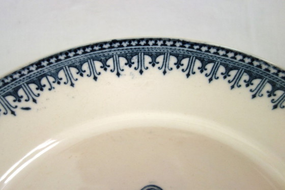 Image 1 of 2 piatti con piede, Terre de fer Vermont & Blanchet, 1900 circa