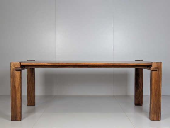 Image 1 of Japandi solid wood dining table | Rain Tree wood | 193 x 99 x 76 cm