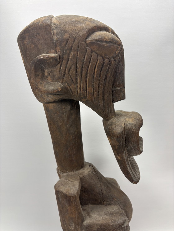 Image 1 of Estatua de Songye Nkisi – República Democrática del Congo – Auténtica pieza de arte tribal (60 cm)