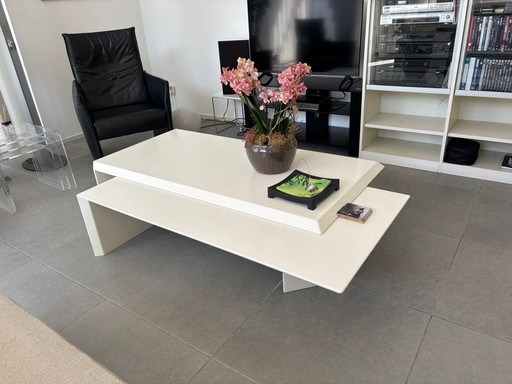 White coffee table
