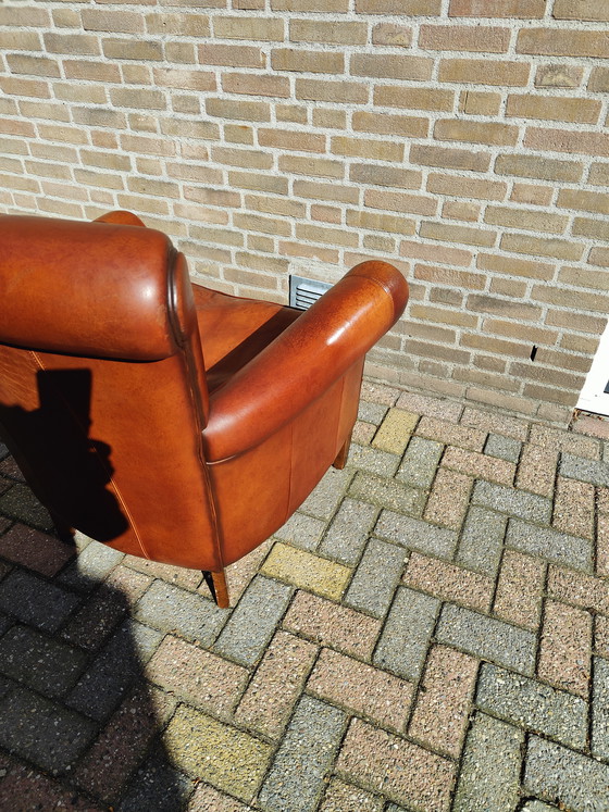 Image 1 of Fauteuil design en cuir de mouton Muylaert