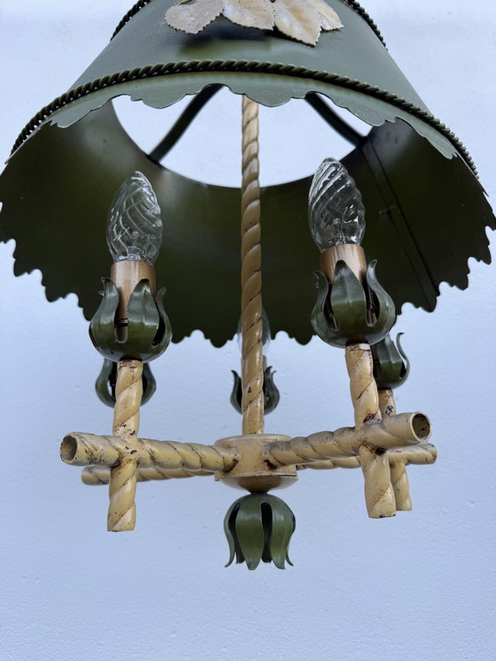 Florentine Chandelier Hollywood Regency Style 60s – Metal (photo 9 of 15)