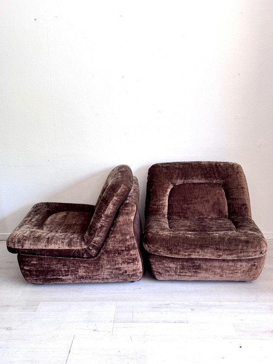 Image 1 of Modulaire vintage lounge set – jaren 70 – velvet