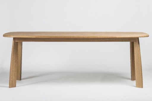 Solid Oak Table – Sylvain Willenz – 200 Cm – eettafels, Wood (photo 2 of 7)