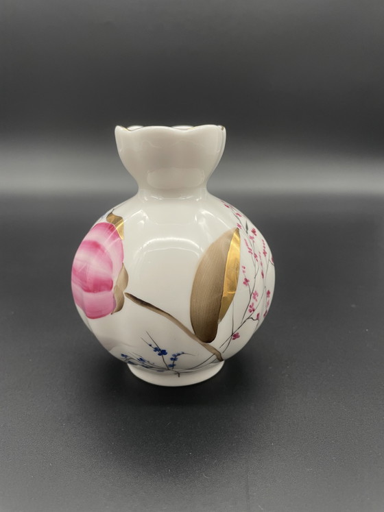 Lomonosov LFZ Vase “Tulip” – Pink Tulips, St. Petersburg – Porcelain (photo 4 of 6)