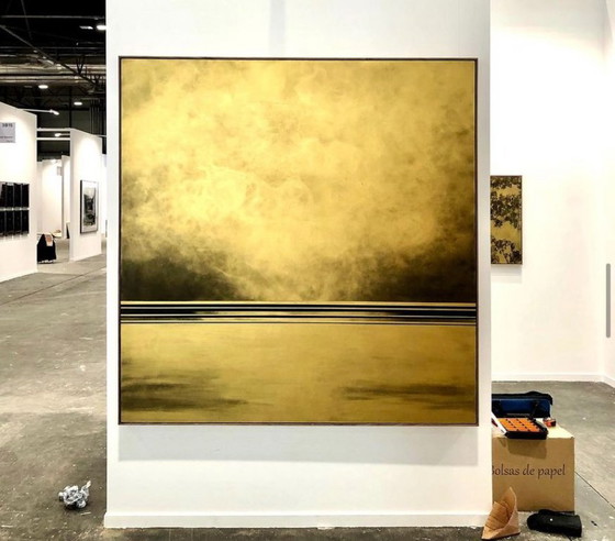 Painting Jaime Sicilia "Seascape" oro/oro – Paintings & Drawings, Wood, Canvas (photo 2 of 5)