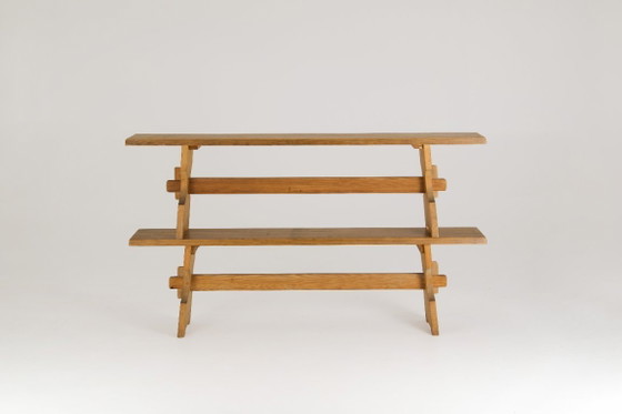 Image 1 of A pair of Mid-Century Brutalist Pine Benches