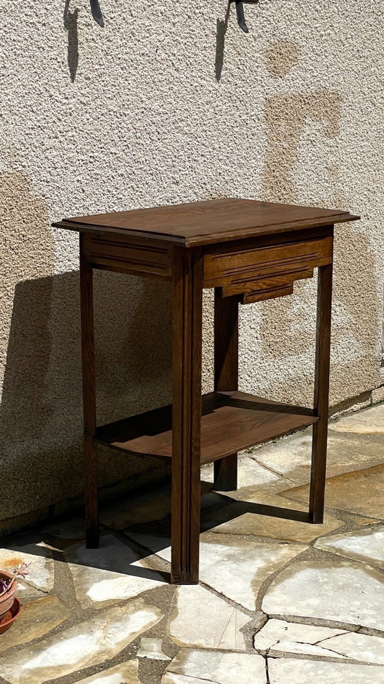 Image 1 of Comodino anni '40 in rovere massello, Francia