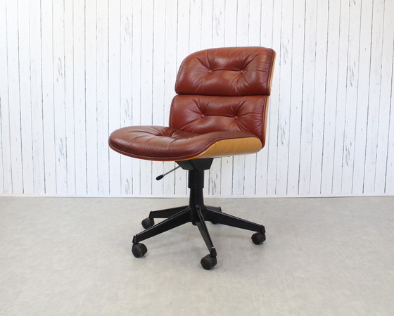 Image 1 of 2X Mim Office Chairs (Mobili Italiani Moderni) Ennio Fazioli Seats