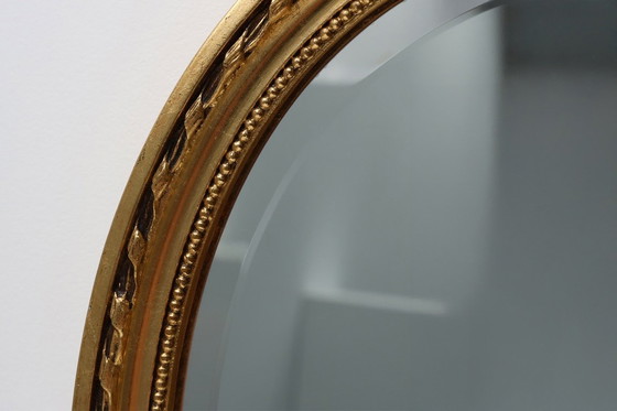 Image 1 of Dutch Wood with Beveled Louis-Philippe Style Mirror labeled Pieterman, 1950s